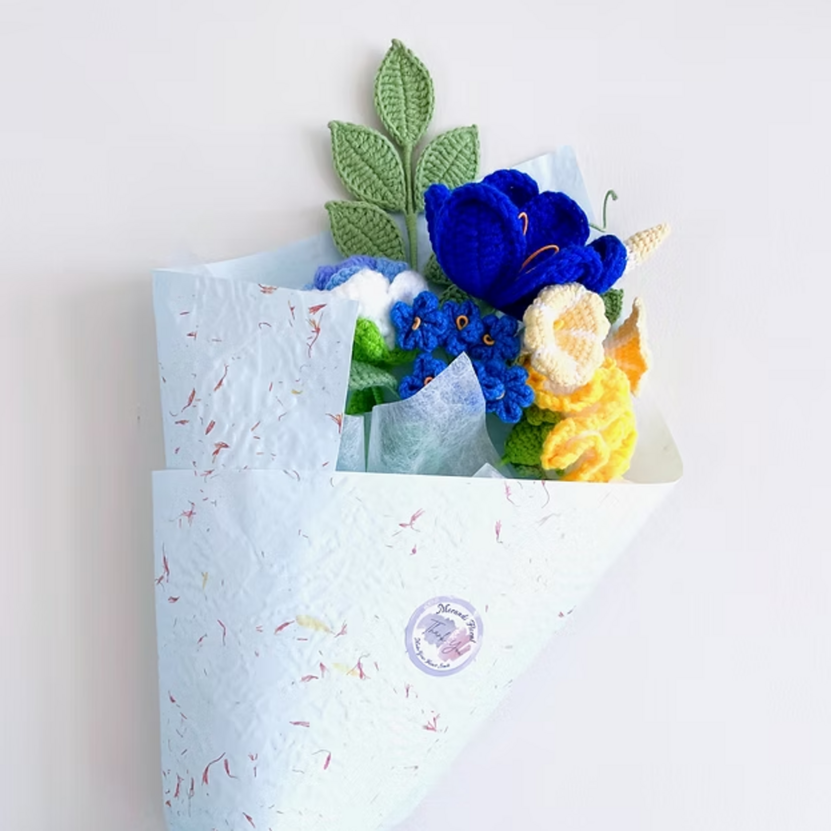 The Moon And The Sky Crochet Flower Bouquet