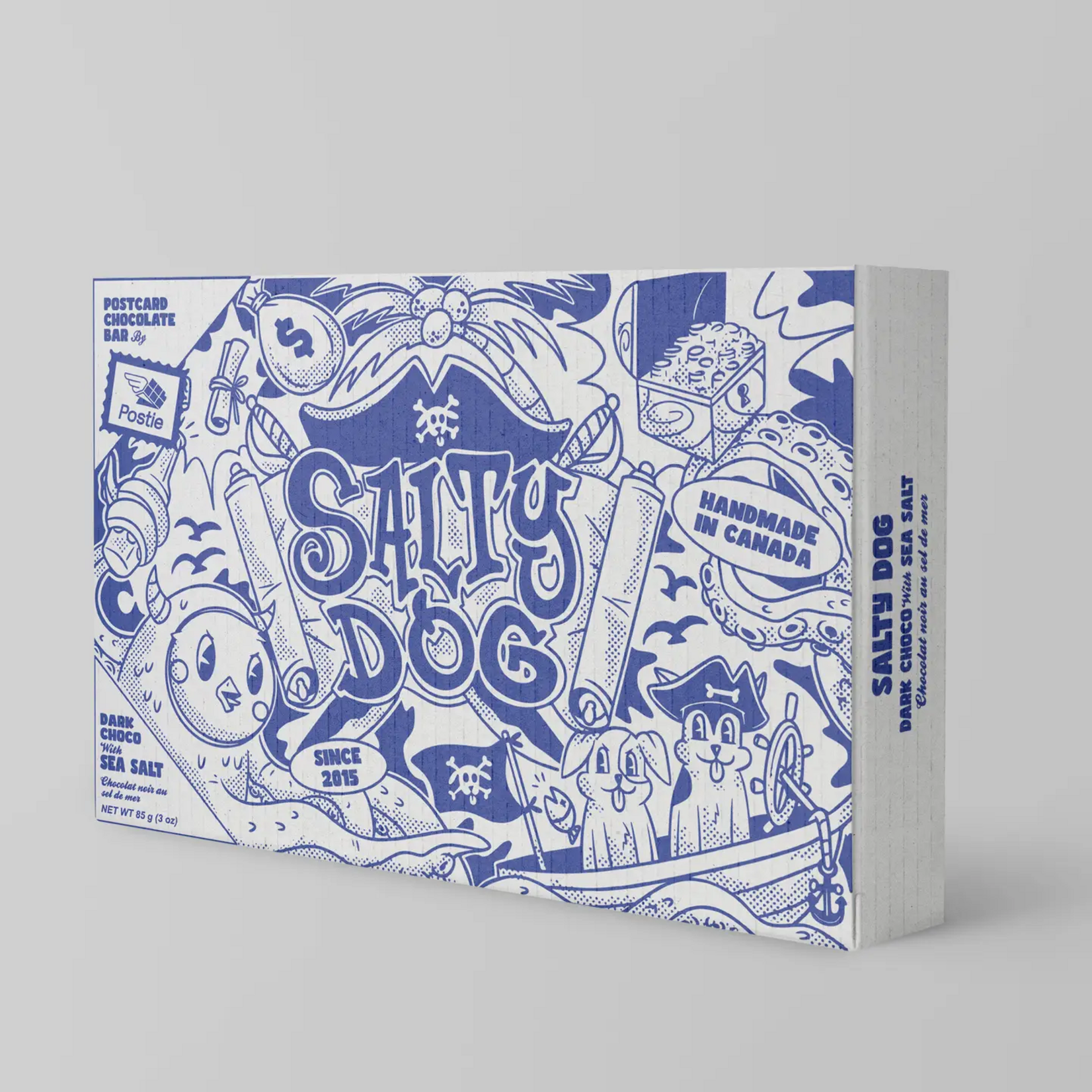 Salty Dog Dark Chocolate Postcard Bar