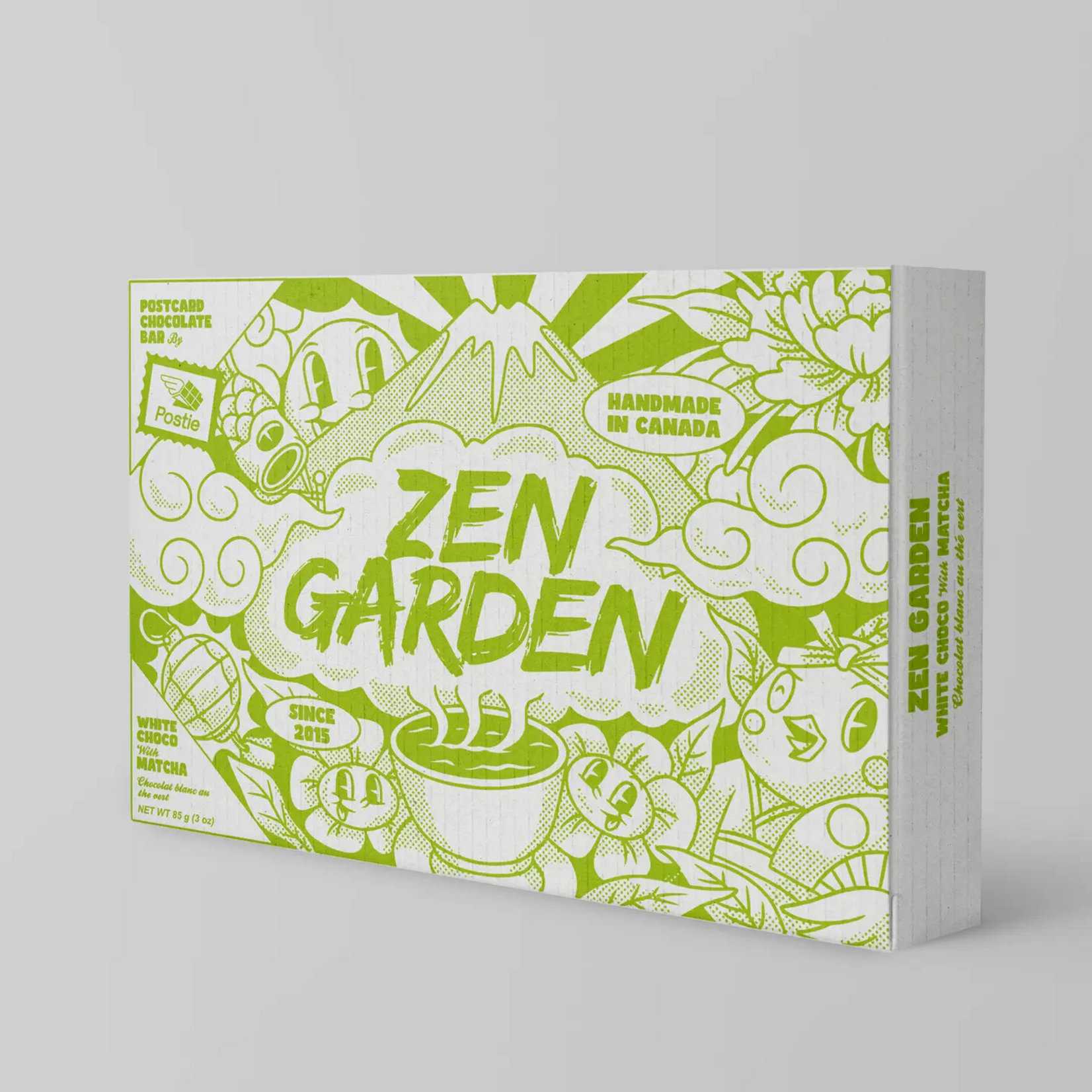 Zen Garden Matcha White Chocolate Postcard Bar