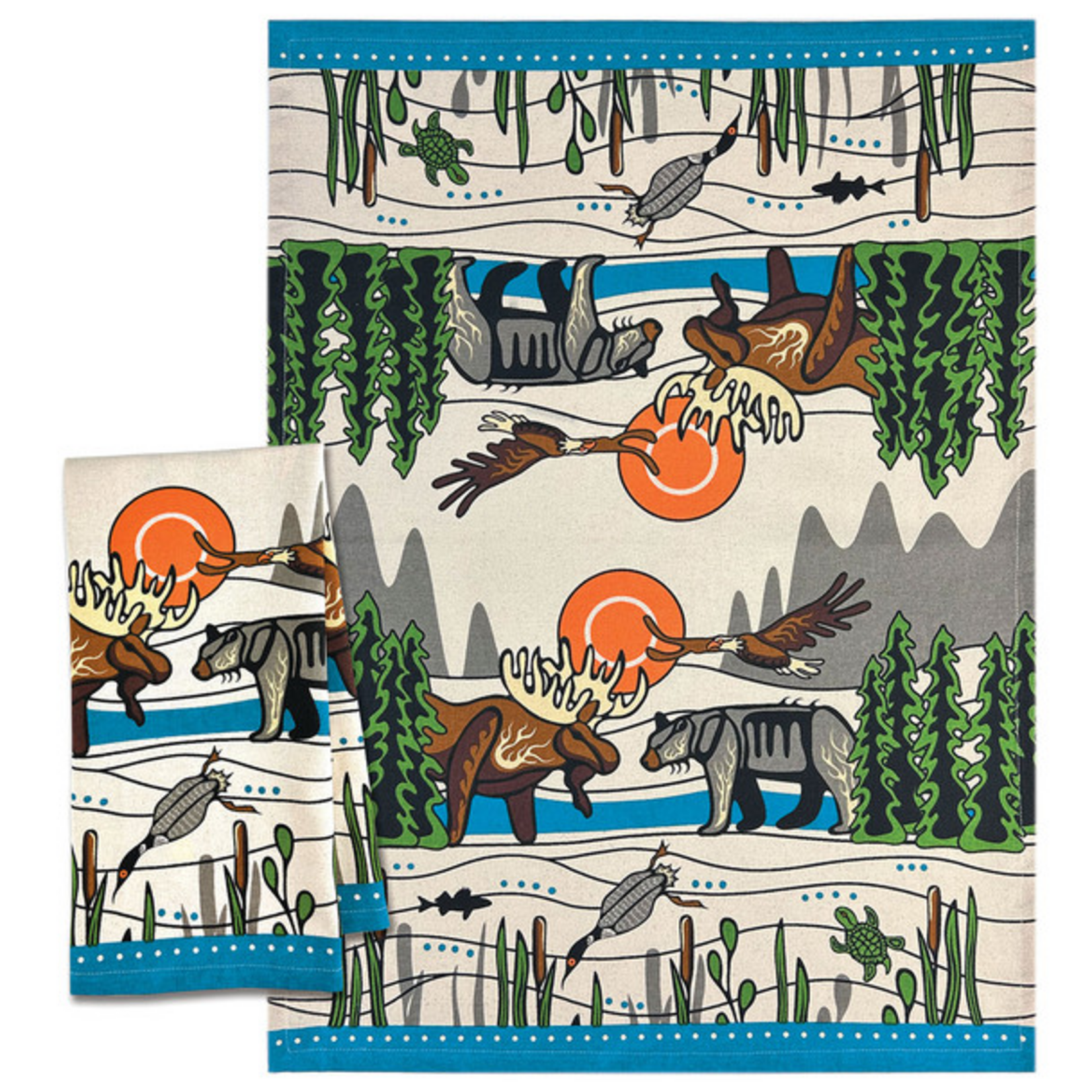 All My Relatives Tea Towel - Storm Angeconeb