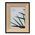 Frame 4x6 Black & Natural Wood