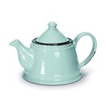 Turquoise Stoneware Enamel Look Teapot - 32oz