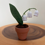 Felt Lily Of The Valley in a Pot