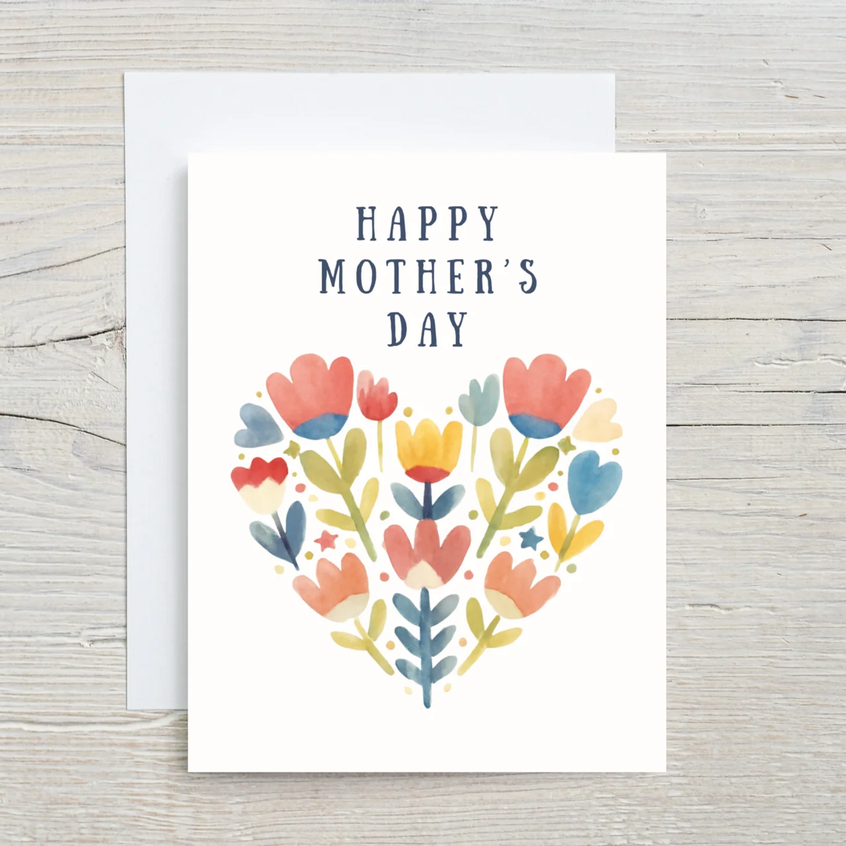 Mother's Day Card - Floral Heart