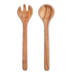 Natural Wood Salad Servers