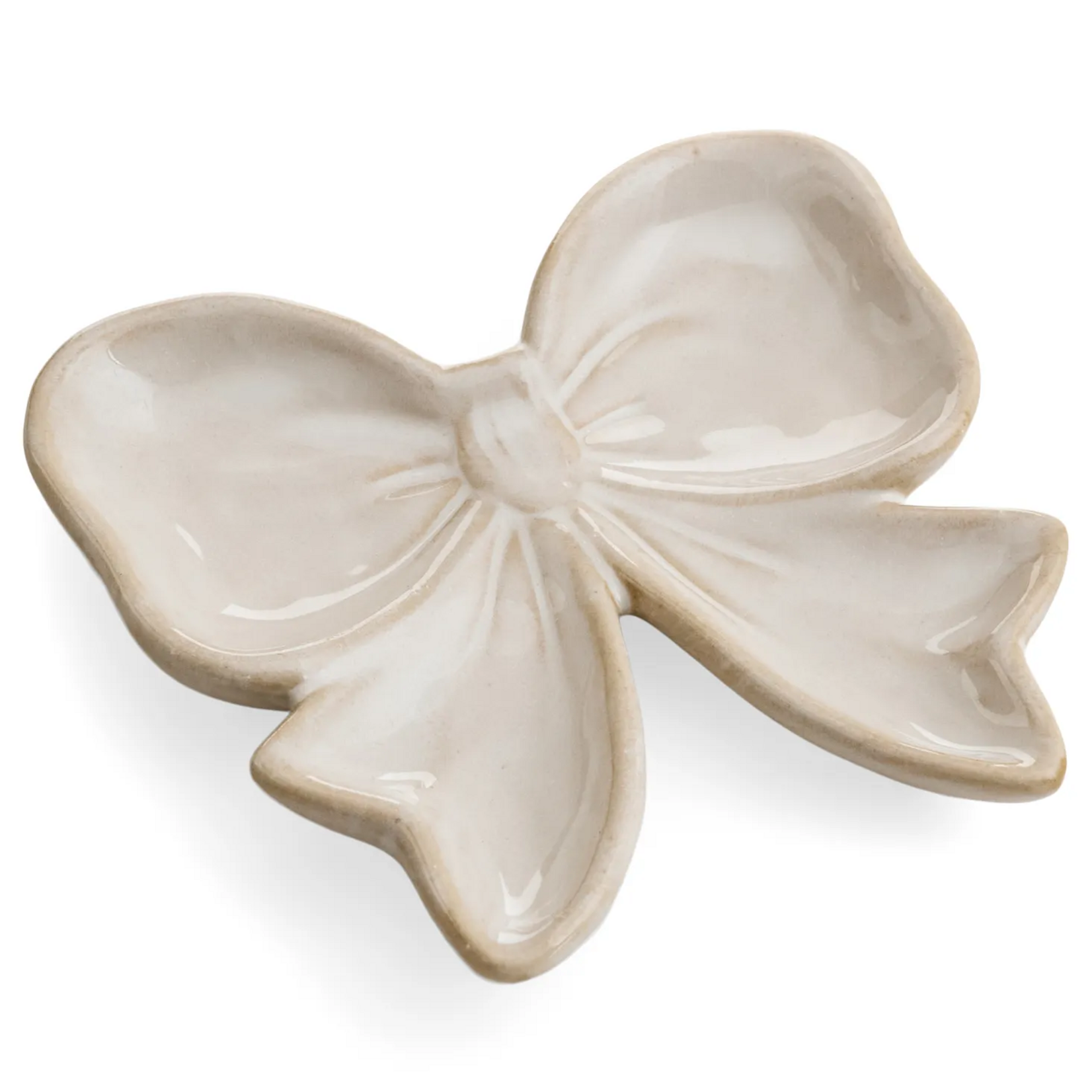 Porcelain Bow Shaped Trinket Dish