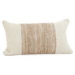 Natural Cotton & Jute Handwoven Cushion - 12x22
