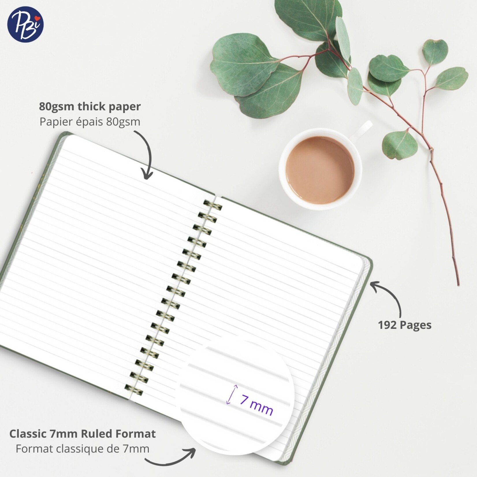 Fleurs Dorees Spiral Notebook