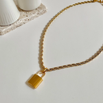 Gold Love Lock Necklace