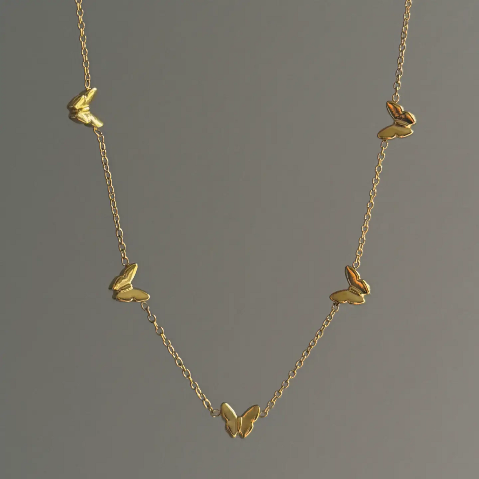 Gold Butterfly Necklace