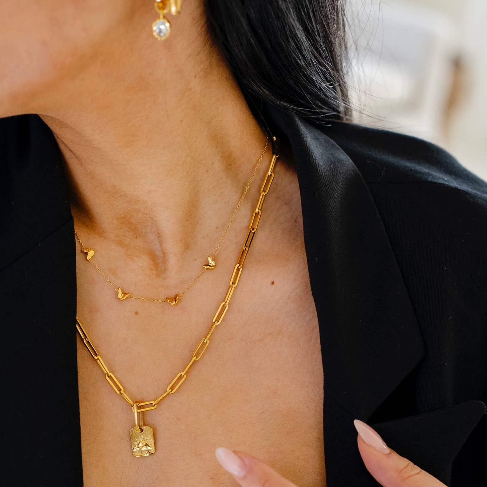 Gold Butterfly Necklace