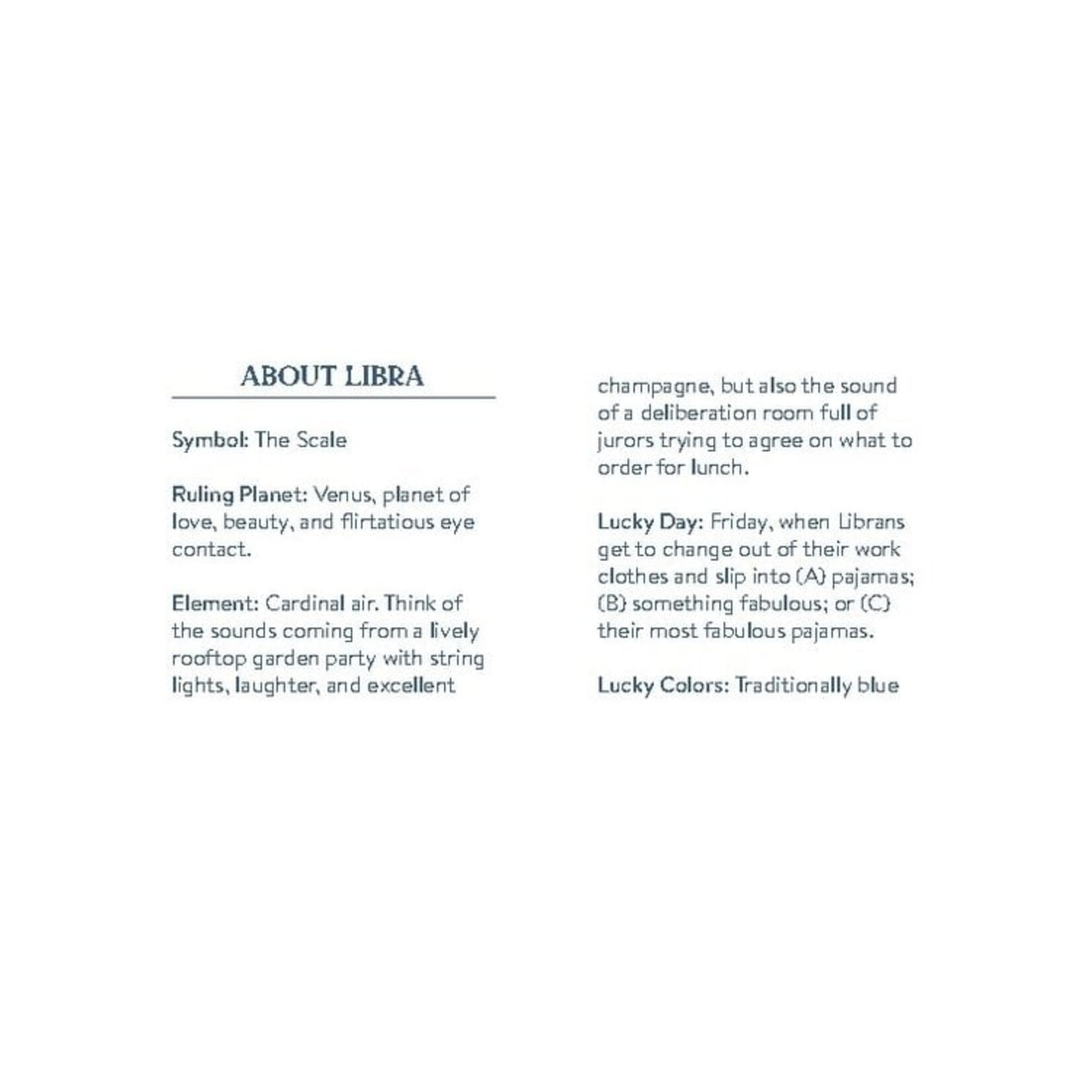 Cosmo Cards - Libra