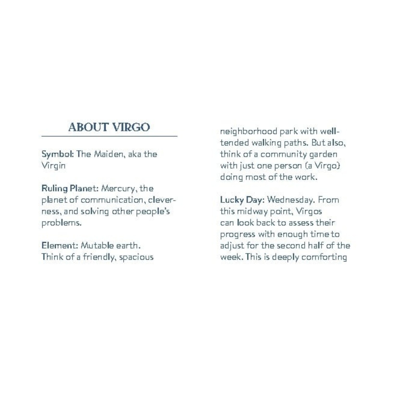 Cosmo Cards - Virgo