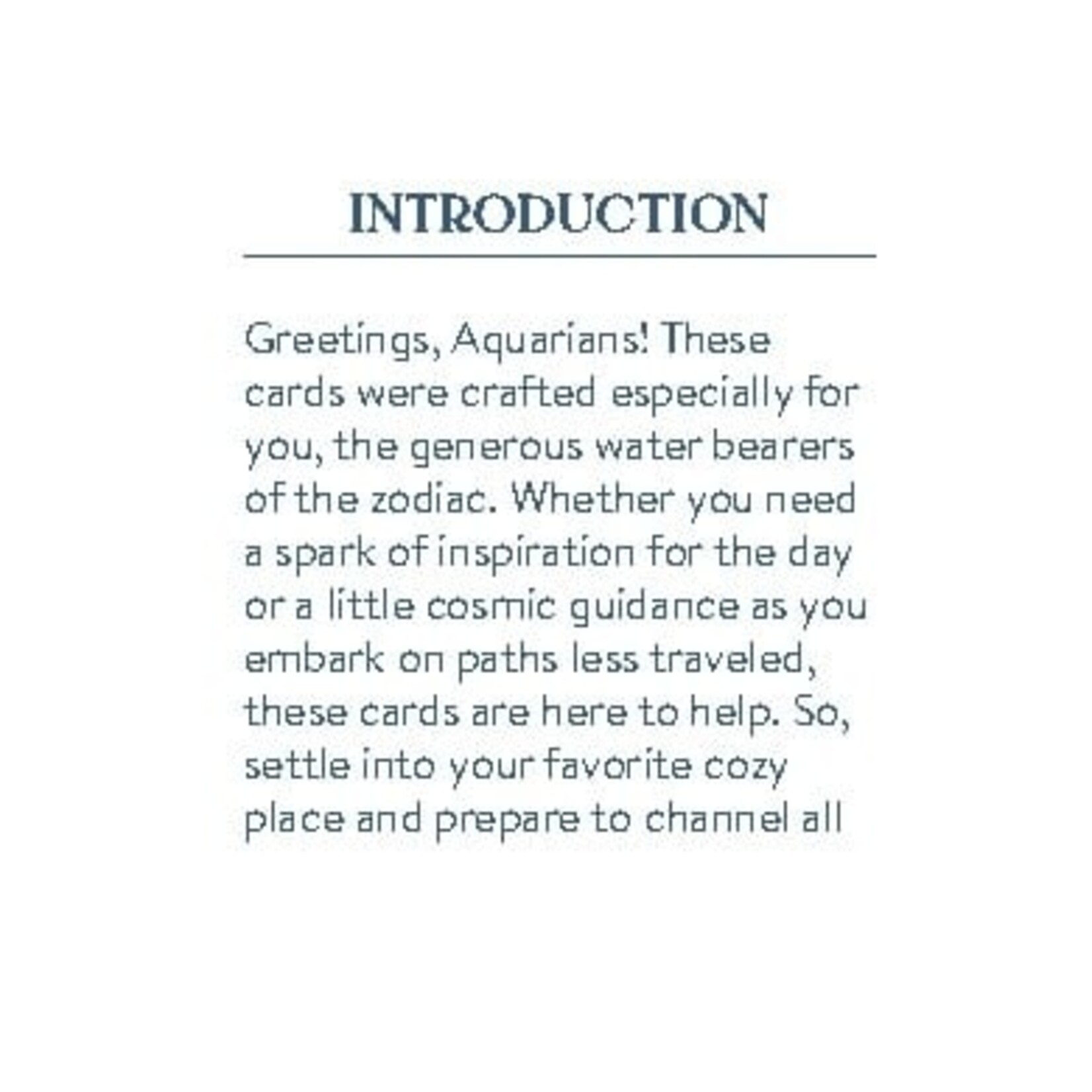 Cosmo Cards - Aquarius