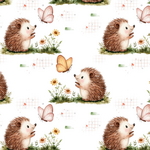 Hedgehog Butterfly Baby Blanket