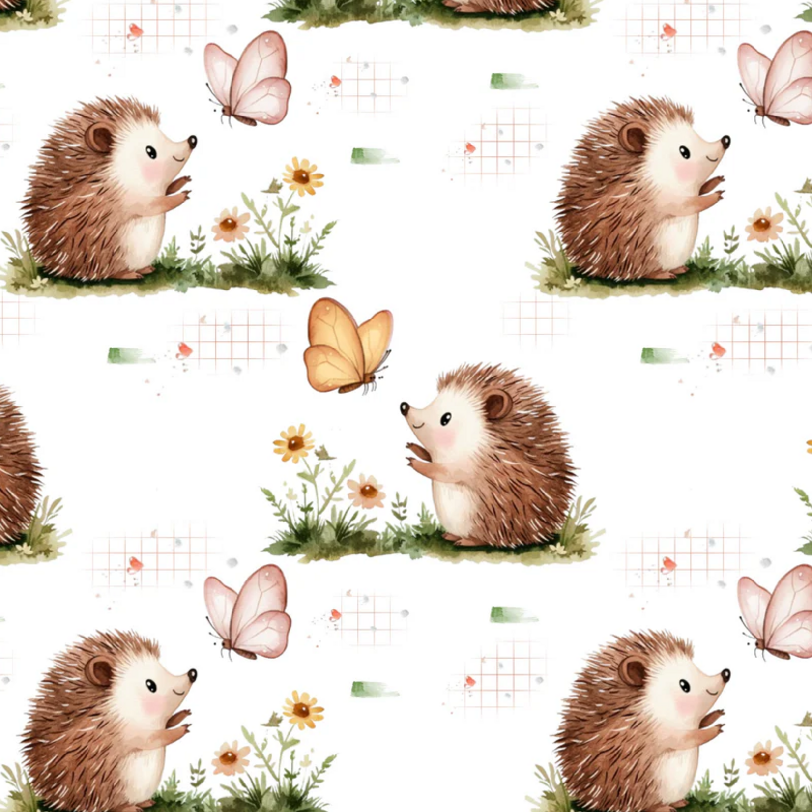 Hedgehog Butterfly Baby Blanket