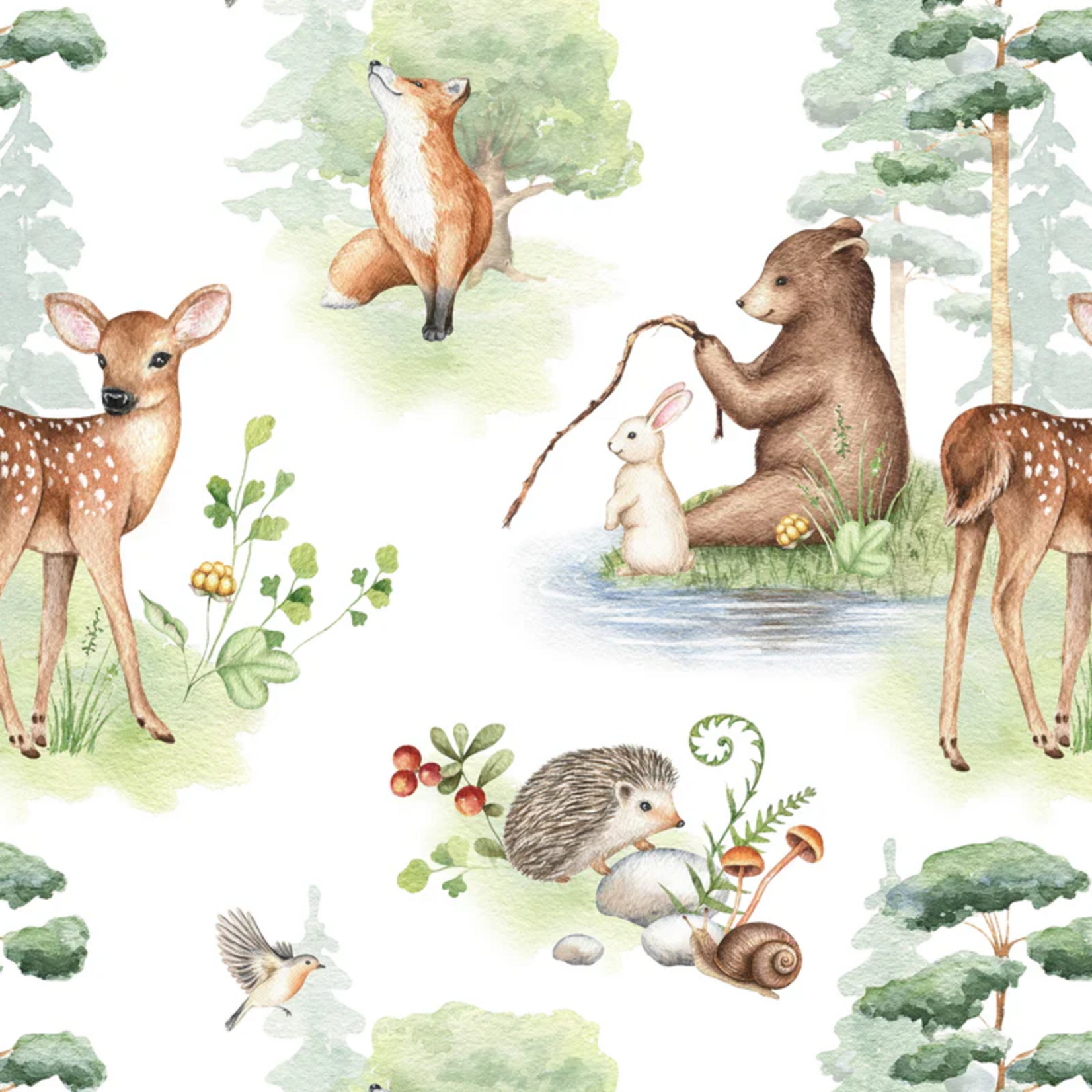 Friendly Forest Baby Blanket
