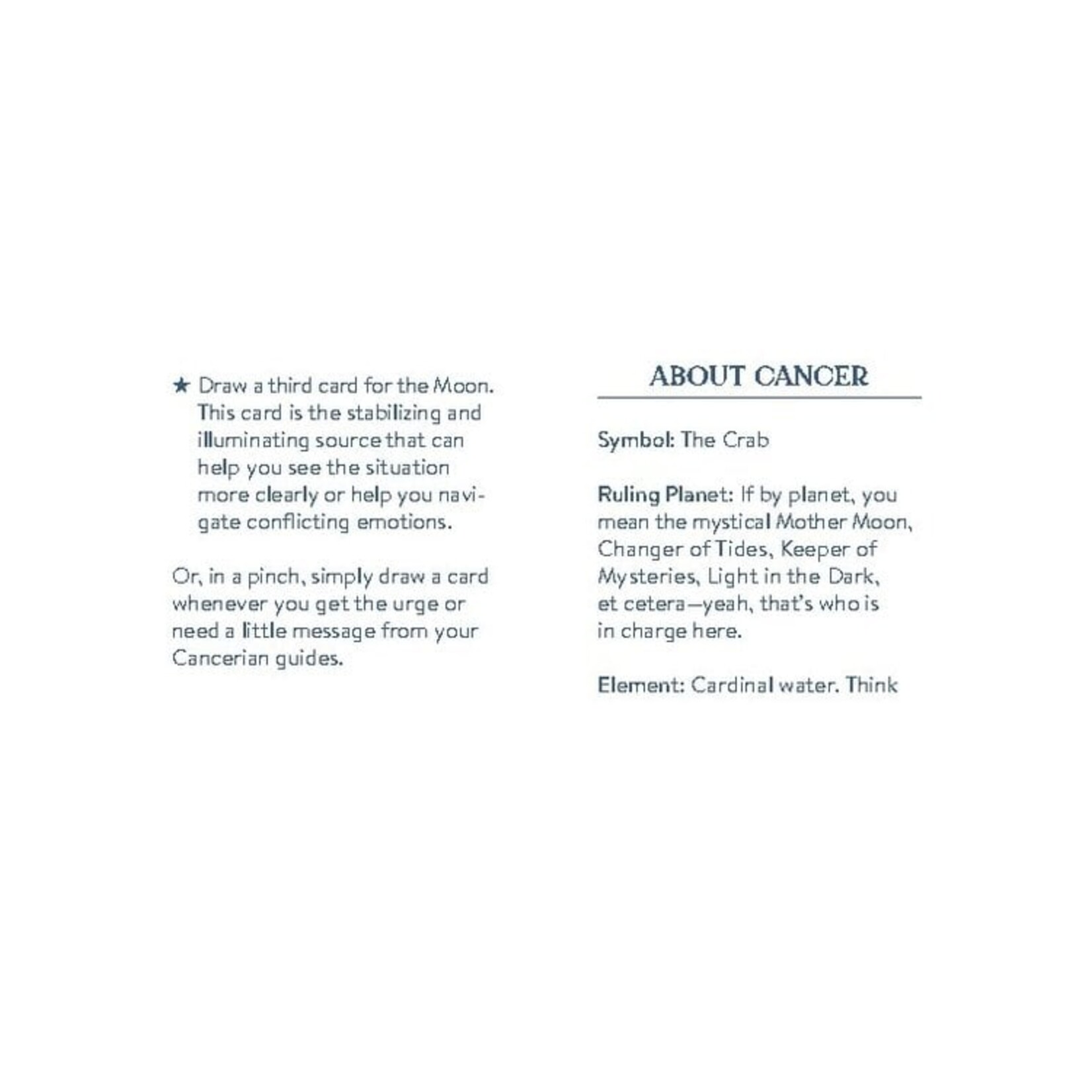Cosmo Cards - Cancer