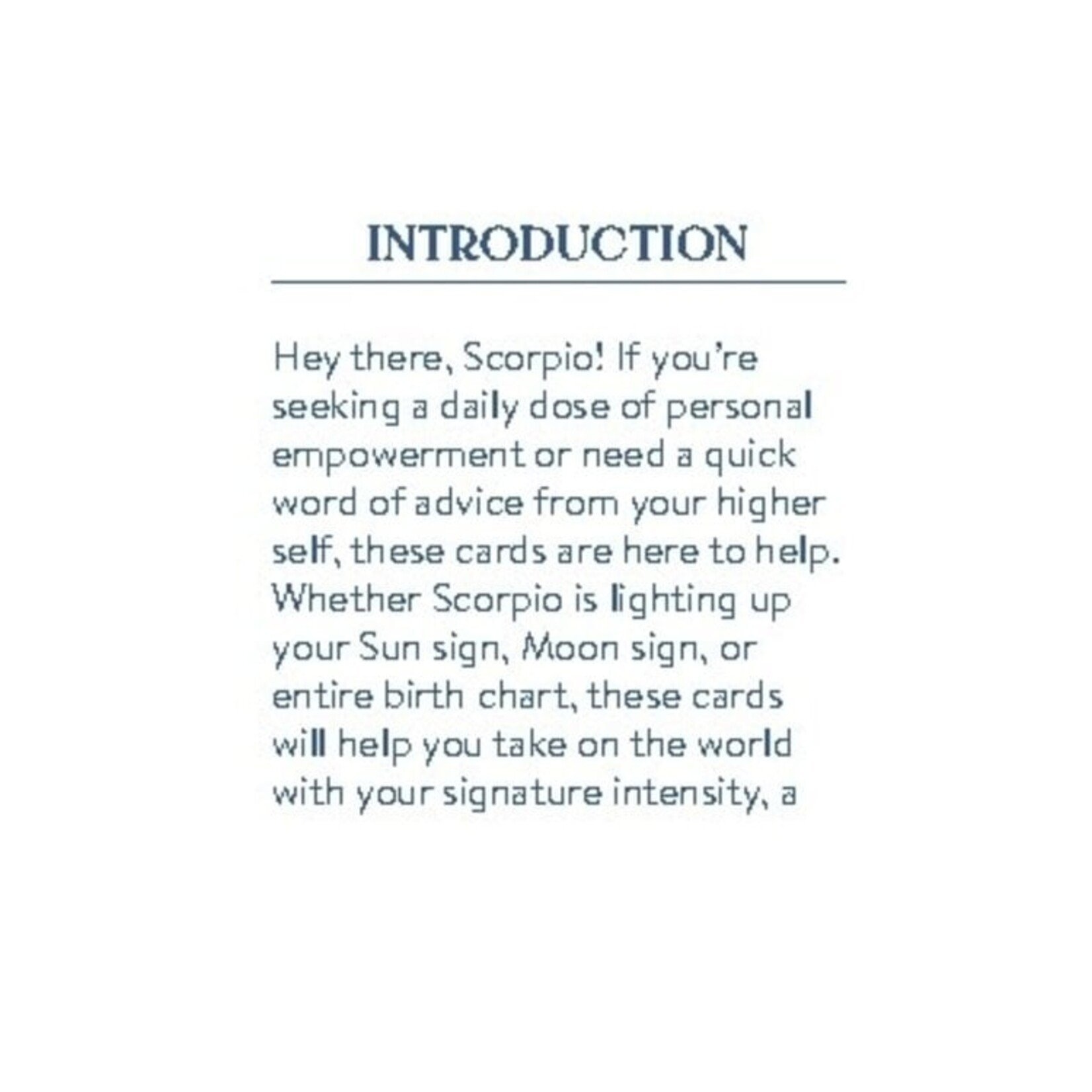 Cosmo Cards - Scorpio