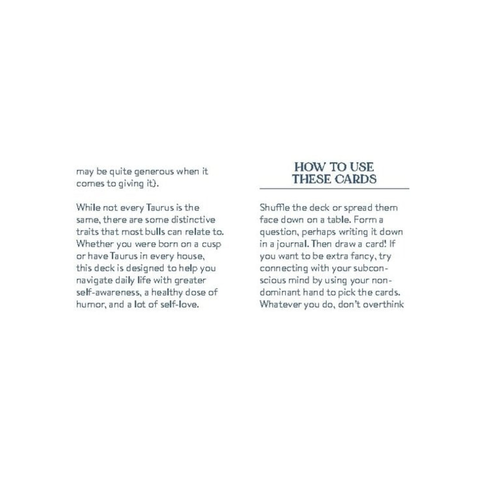 Cosmo Cards - Taurus