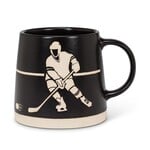 Black Hockey Player Mug