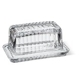 Glass Butter Dish w Cover