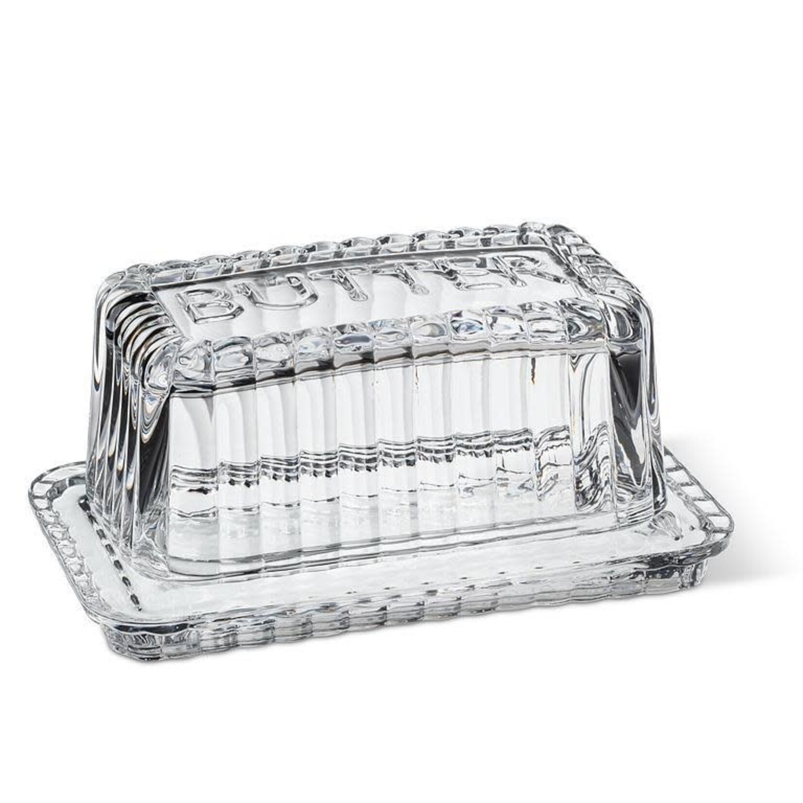 Glass Butter Dish w Cover