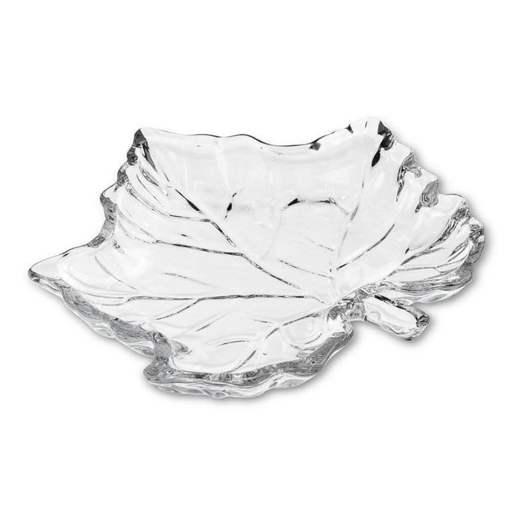 Glass Maple Leaf Plate