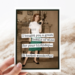 Great Bottle Of Wine For Your Birthday Card
