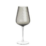 Smoke Twist Optic Wine Glass