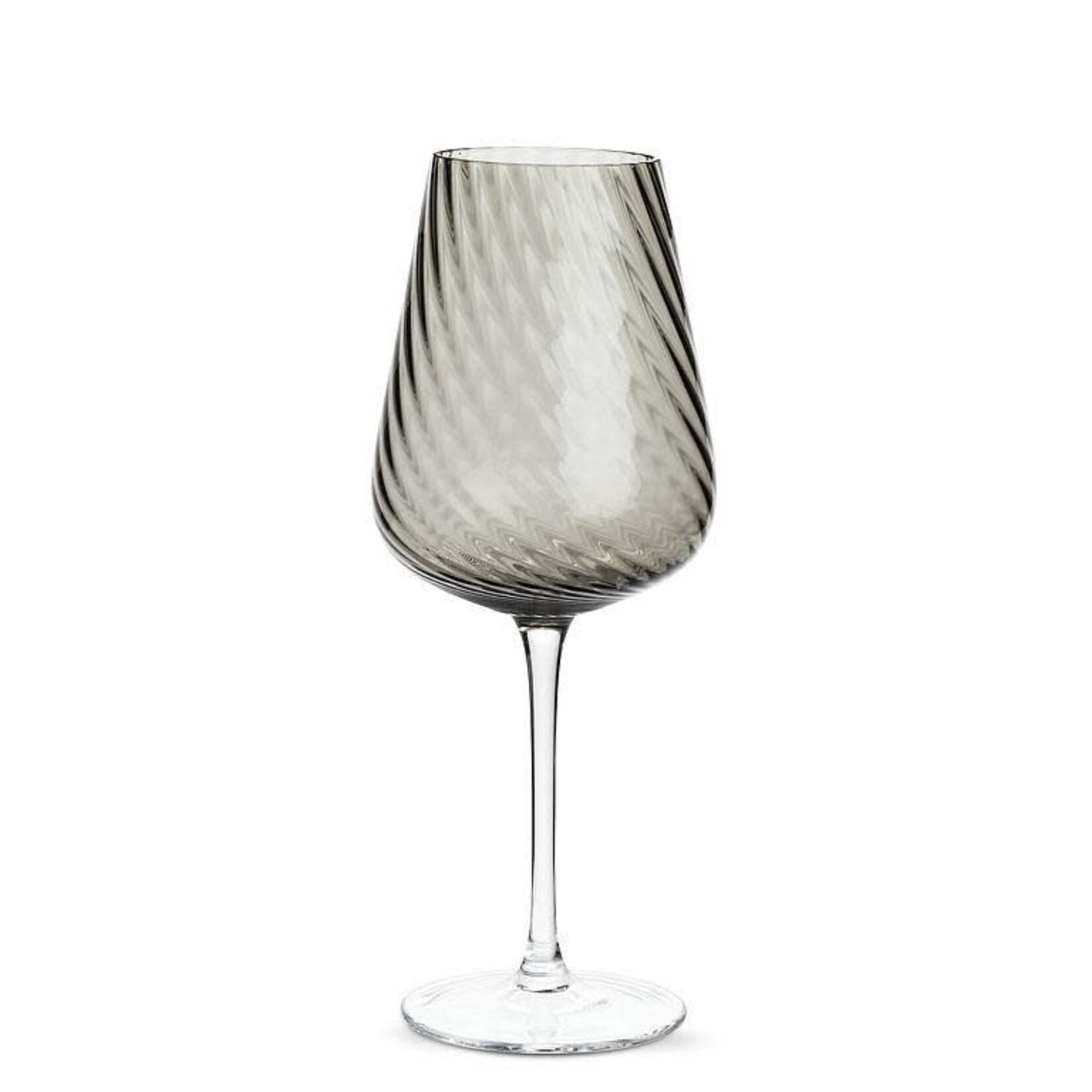 Smoke Twist Optic Wine Glass