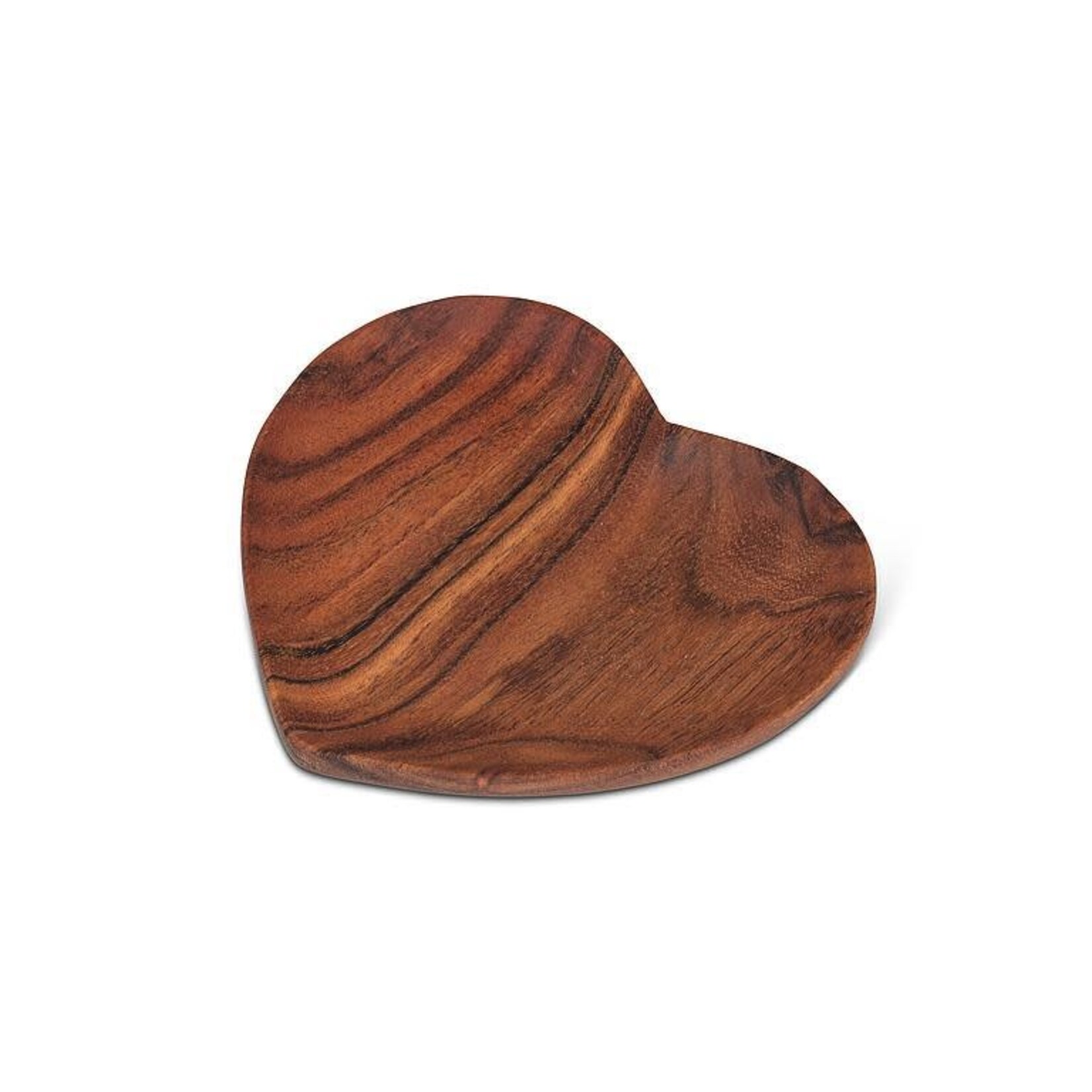 Wood Heart Shaped Dish