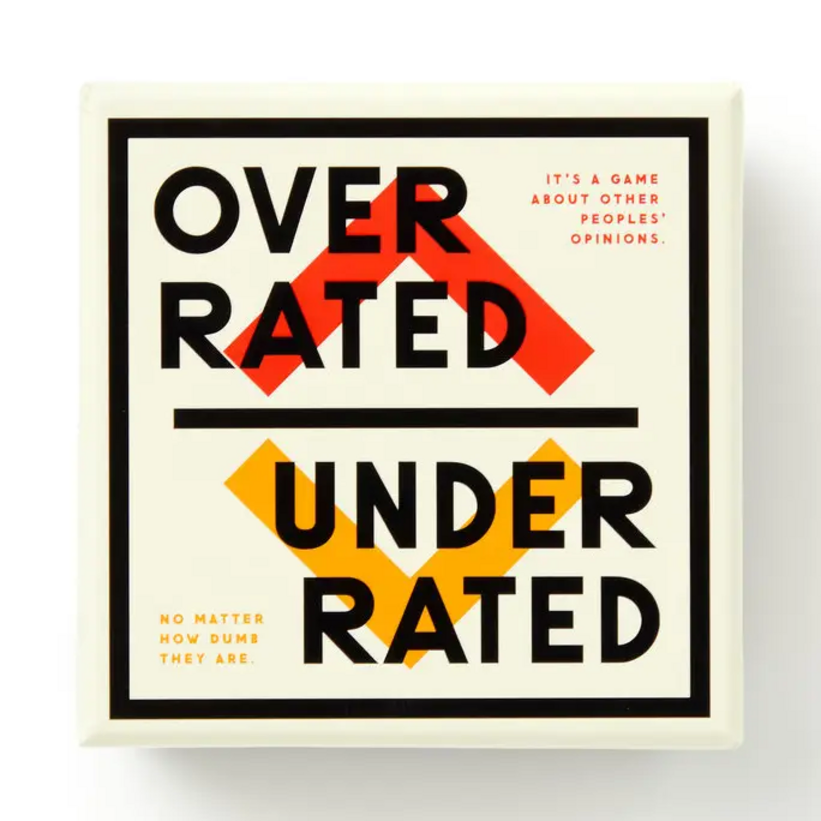 Overrated/Underrated Social Card Game