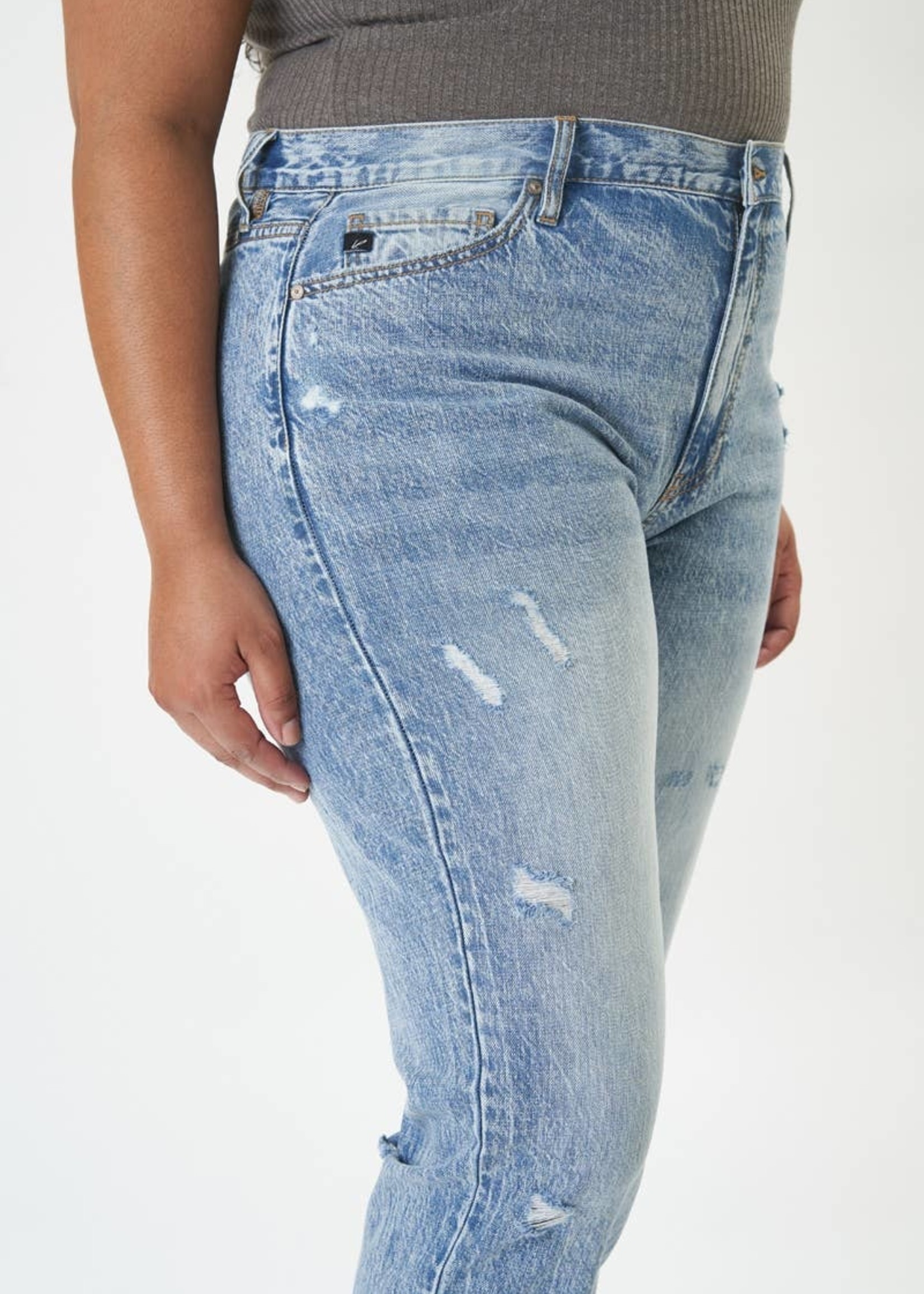 KANCAN - Curvy High Rise Distressed 