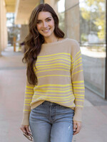 GRACE & LACE Lemon Lines Sweater