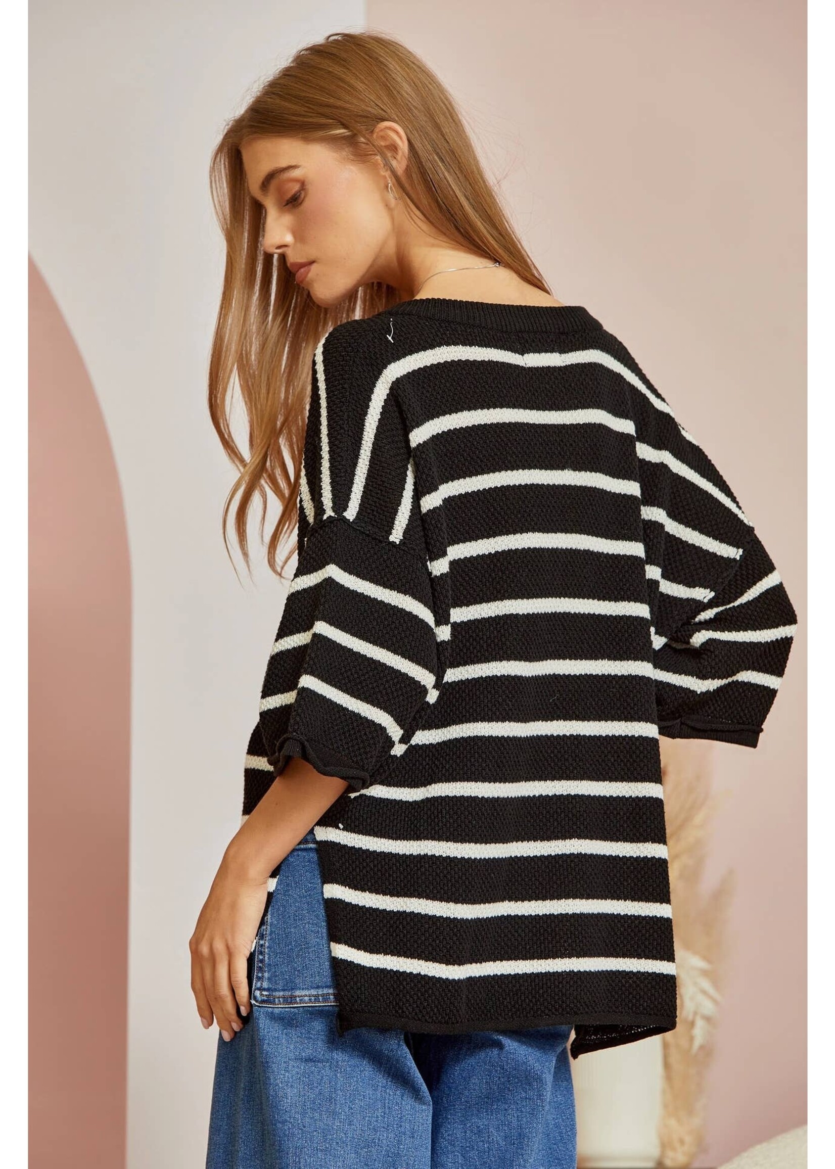 Oversized Stripe Sweater