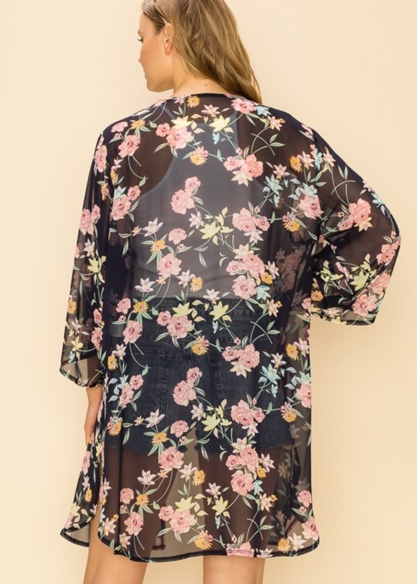 Soft Floral Kimono