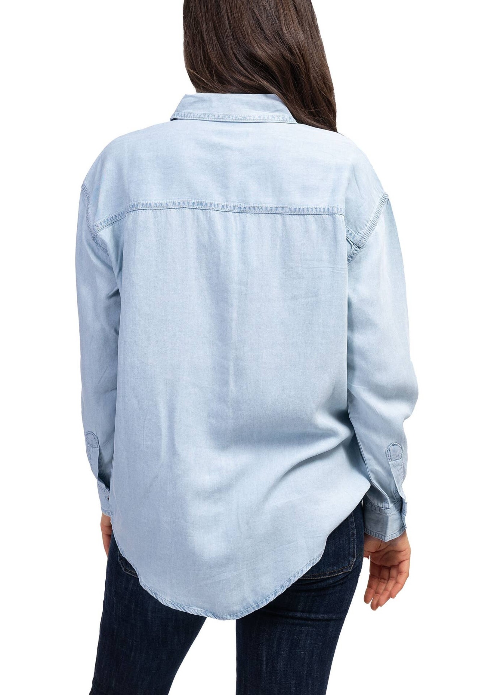 Aria Denim Shirt Jacket