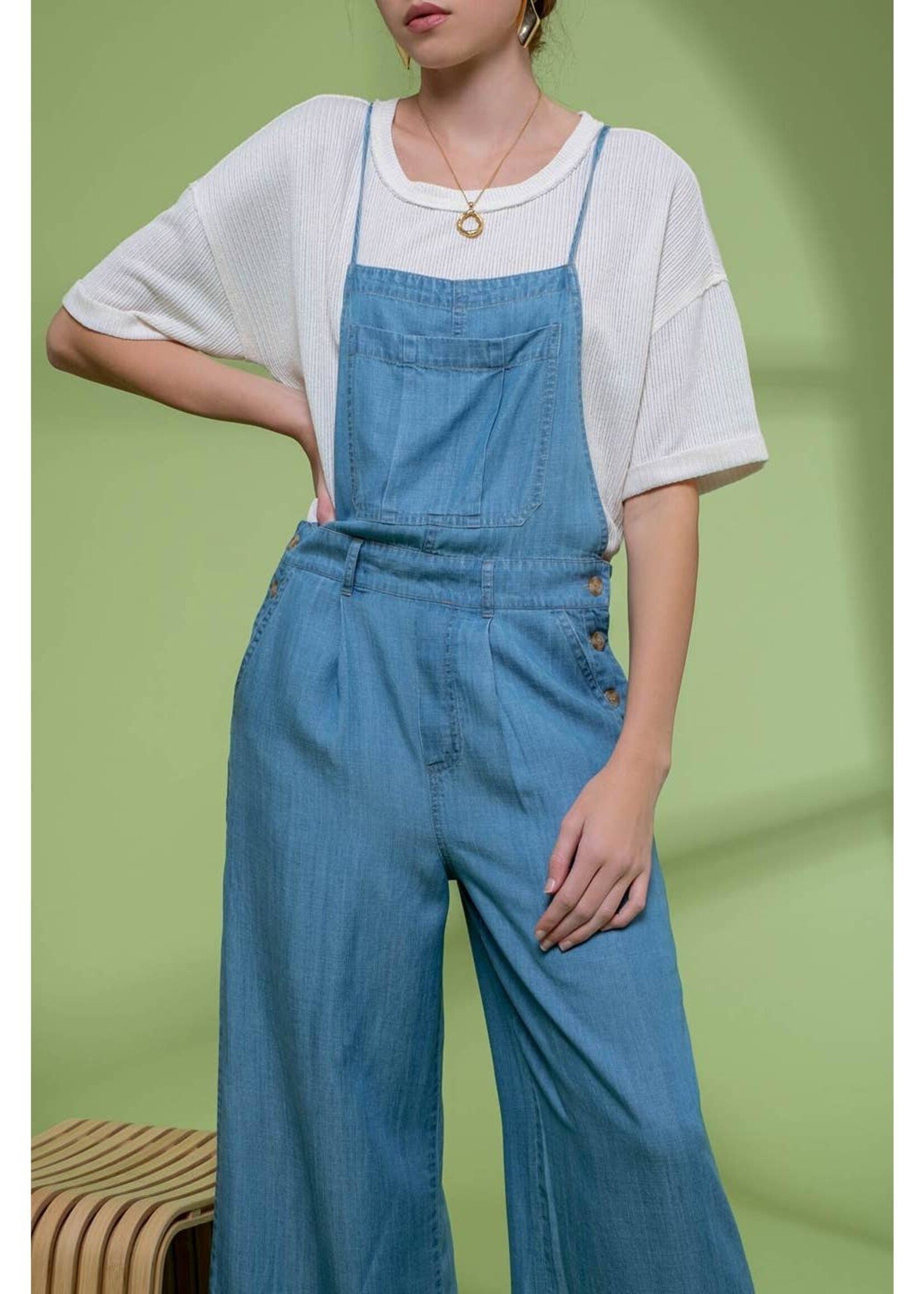 Joni Chambray Overalls