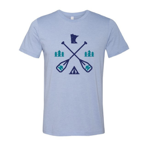 Minnesota Paddle T-Shirt Heather Blue