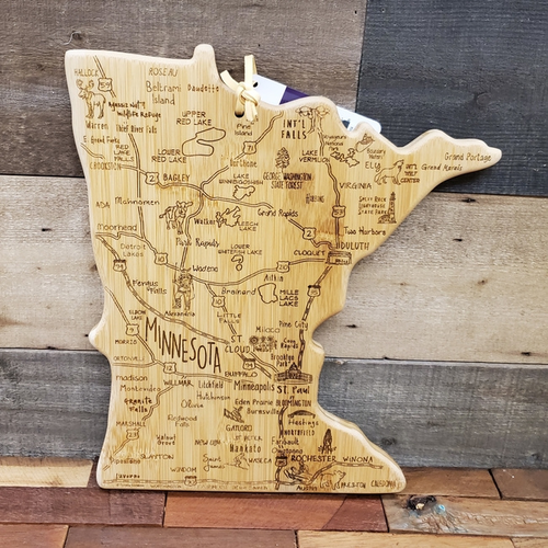 Cutting Board Minnesota State Shape Destination Cutting Board Minnesota State Shape Destination