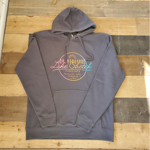 Lake Shetek Radiant Vibes Hoodie Sweatshirt - Charcoal