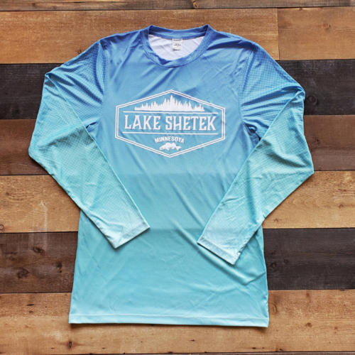 Barbados Lake Shetek Long Sleeve Performance Tee with UPF