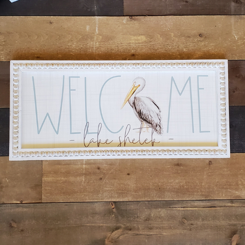 Welcome Lake Shetek with Pelican