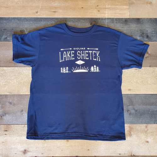 Youth Lake Shetek Navy Tee