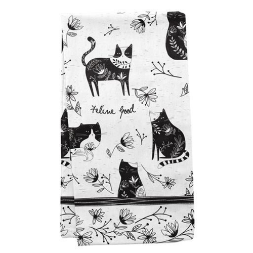 Boho Tea Towel - Cat Boho Tea Towel - Cat