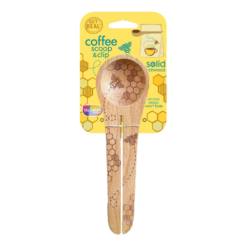 Beechwood Coffee Scoop - Bee Beechwood Coffee Scoop - Bee