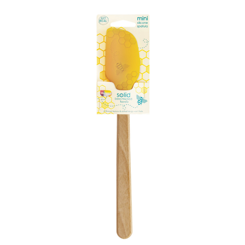 Beechwood Silicone Small Spatula - Bee Beechwood Silicone Small Spatula - Bee