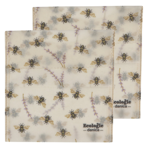 Beeswax Sandwich Bags set of 2 - Bees