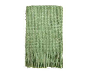 Green throw sale